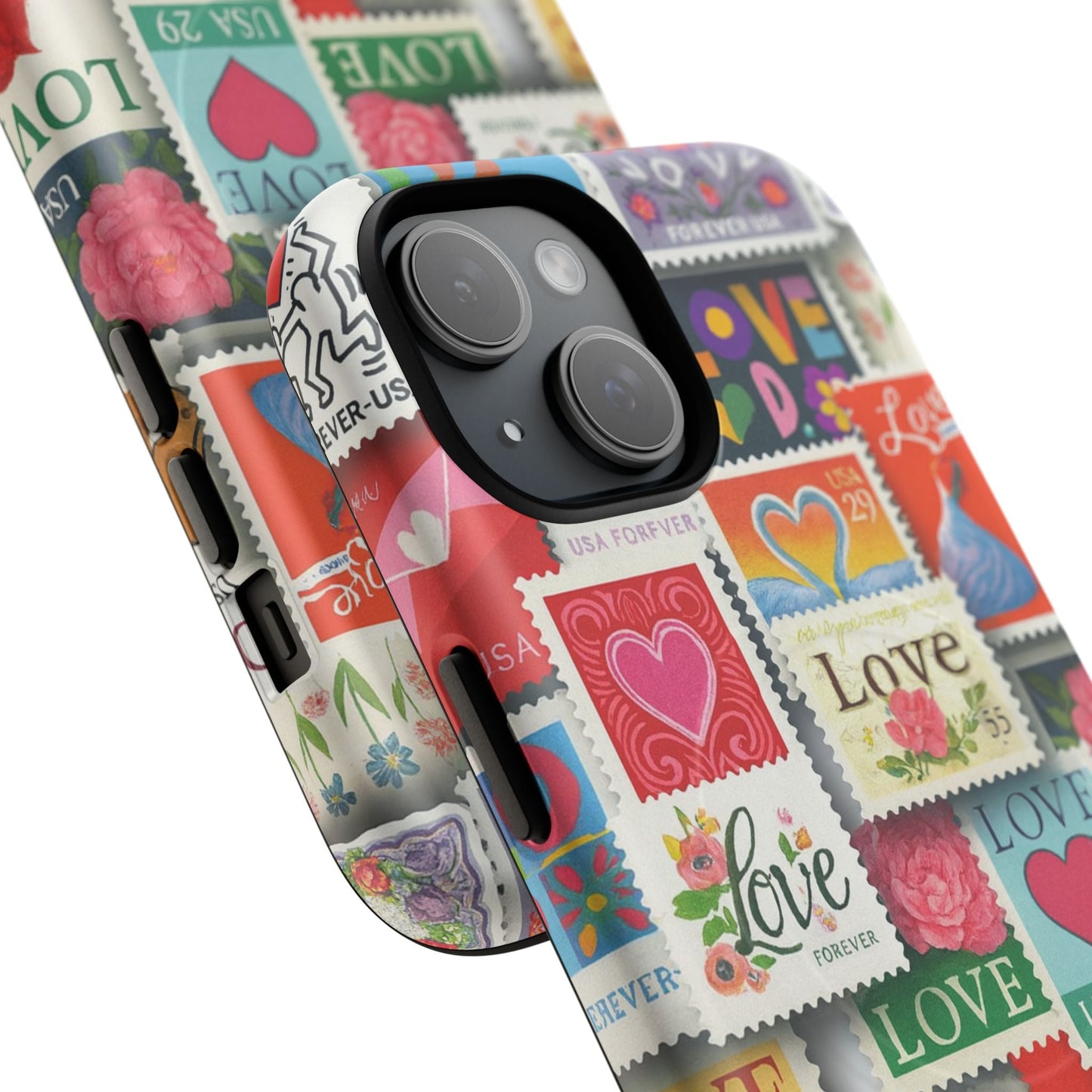 Vintage Romantic Love Stamp iPhone Case | Tough Protection + MagSafe  Shamo's