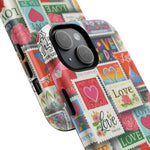 Vintage Romantic Love Stamp iPhone Case | Tough Protection + MagSafe  Shamo's