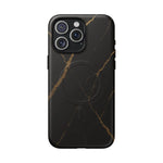 Black & Gold Marble iPhone Case with MagSafe - Shamo's