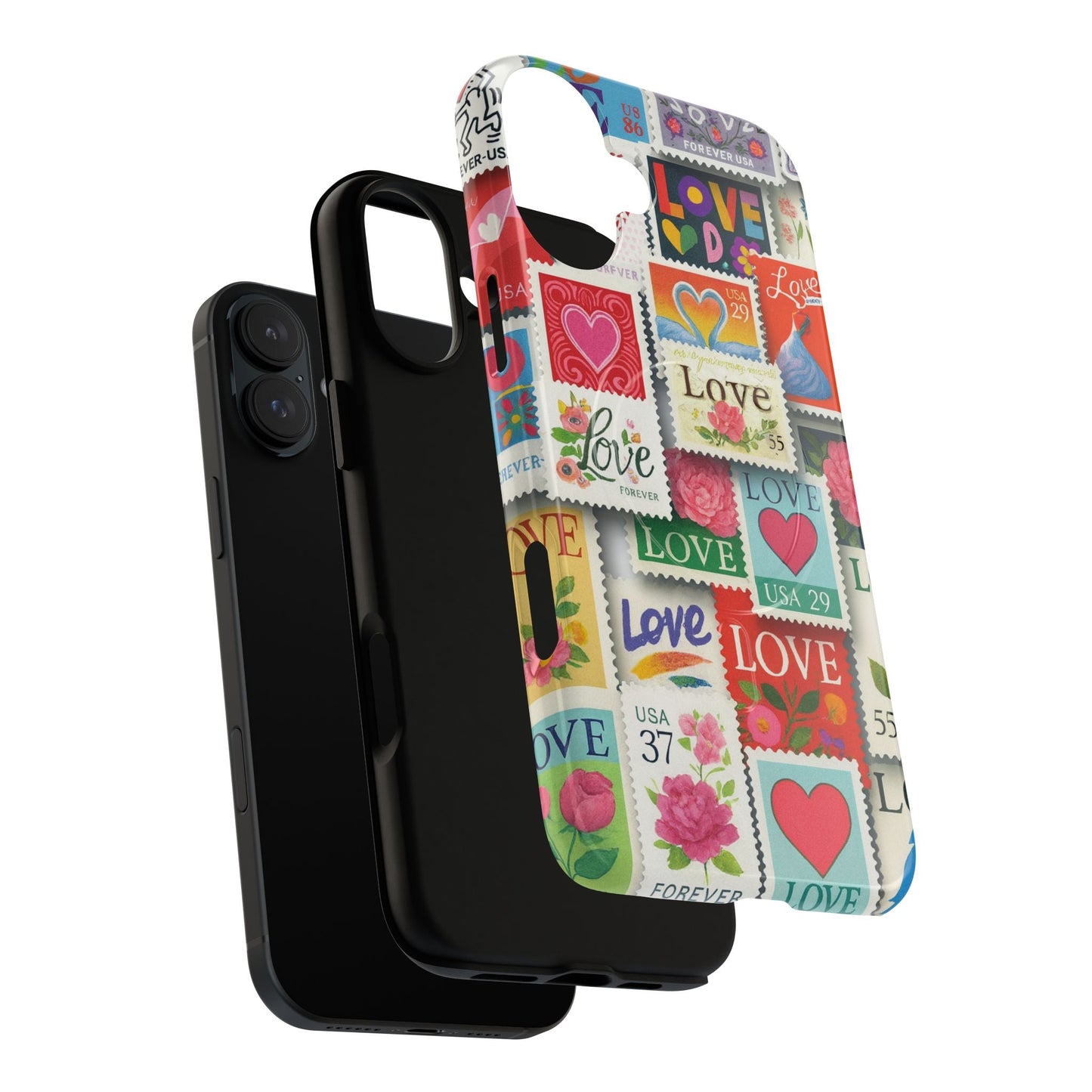 Vintage Romantic Love Stamp iPhone Case | Tough Protection + MagSafe  Shamo's