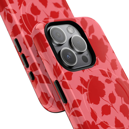 Red Floral Love iPhone Case (MagSafe compatible)