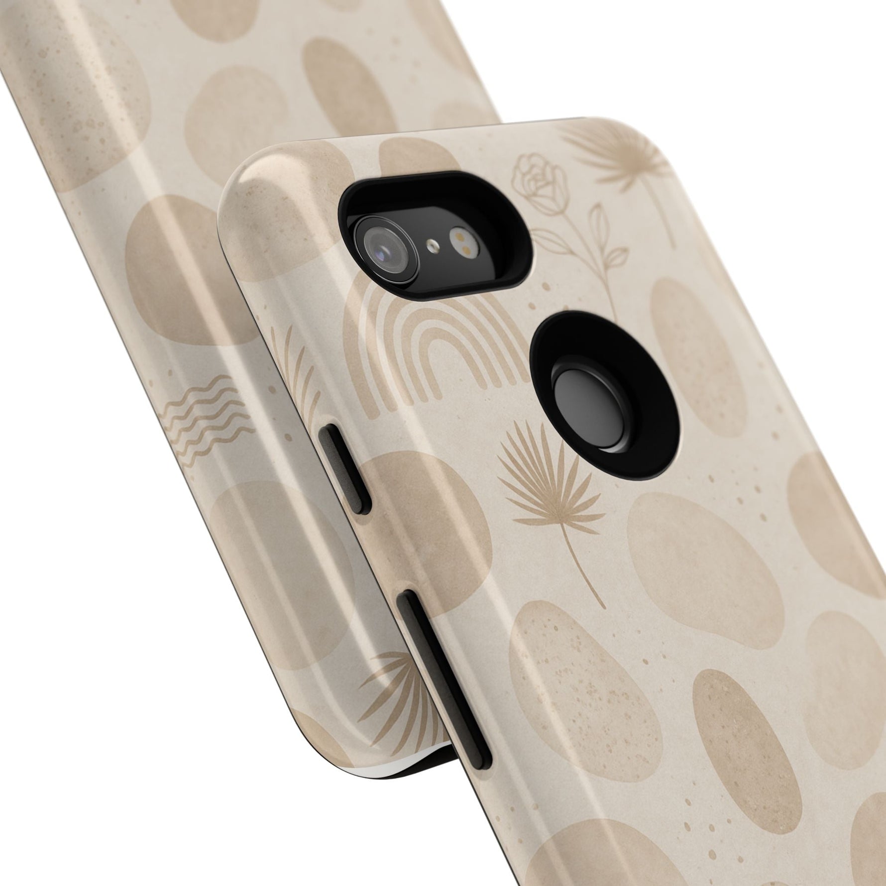 Neutral Pebble Pattern Tough iPhone Case  Shamo's