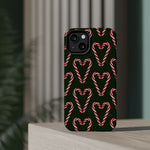 Candy Cane Heart MagSafe Impact-Resistant iPhone Case  Shamo's