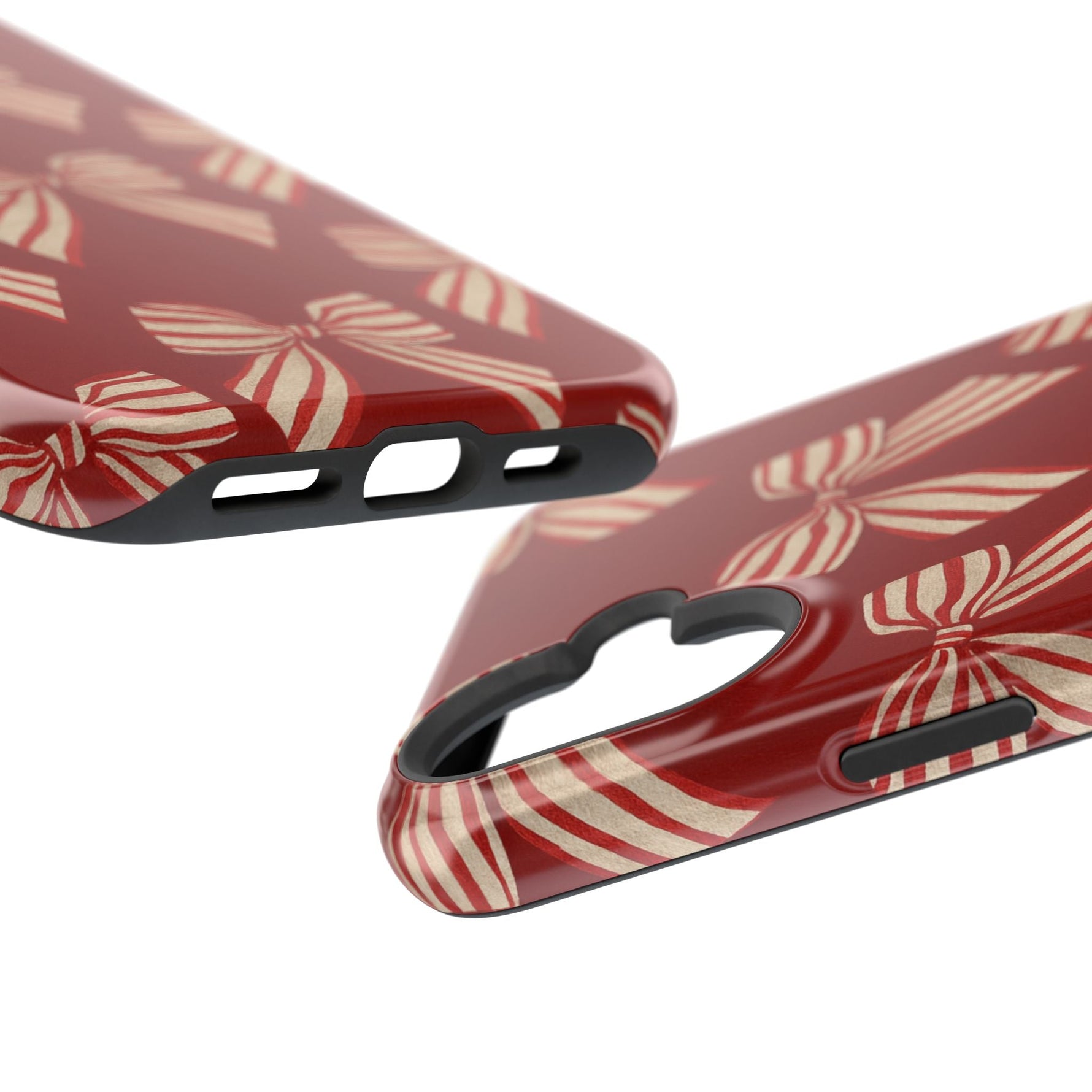 Holiday Red Bow iPhone Case — Impact‑Resistant iPhone Cover with MagSafe compatibility  Shamo's