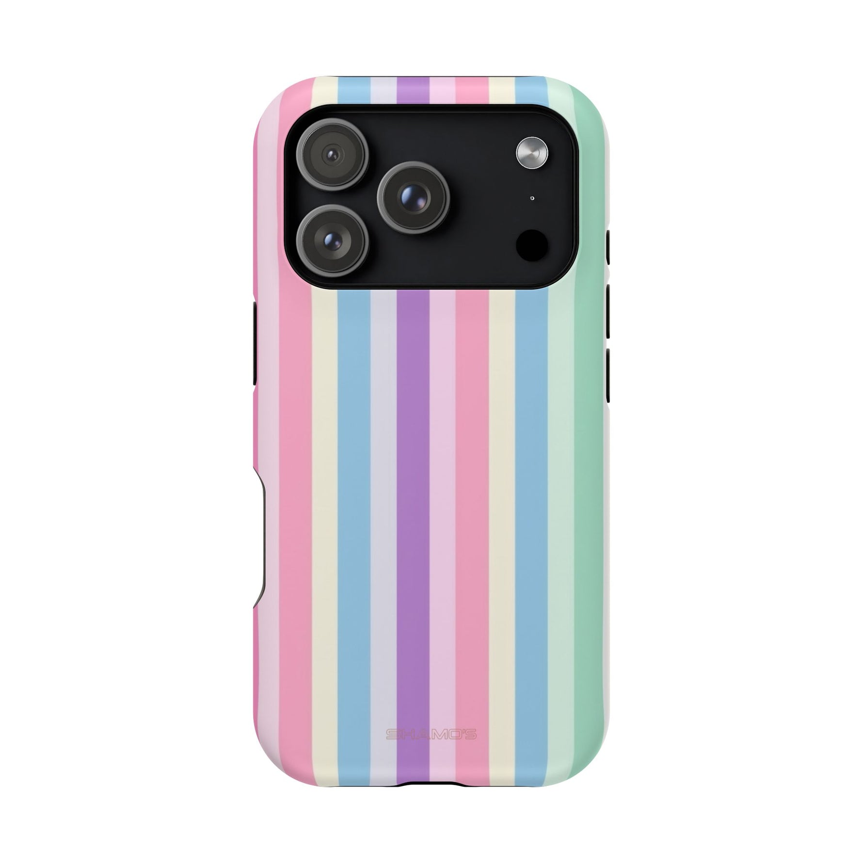 Pastel Stripe MagSafe Compatible Magnetic Impact-Resistant Phone Case - iPhone 17 Pro / Matte - Shamo's