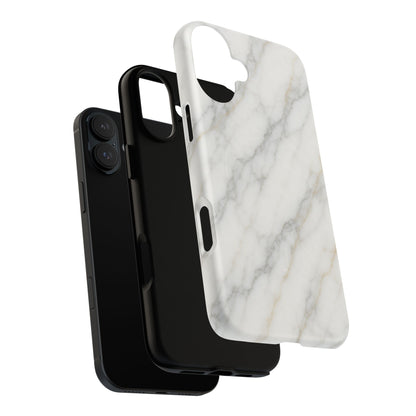 Classic White Marble iPhone Case with MagSafe