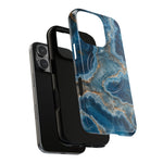 Blue Agate Marble iPhone Case —with MagSafe  Shamo's