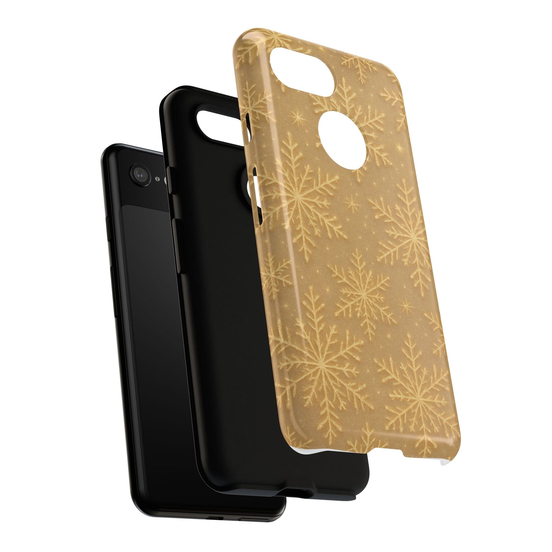 Golden Snowflake Holiday iPhone Case  Shamo's