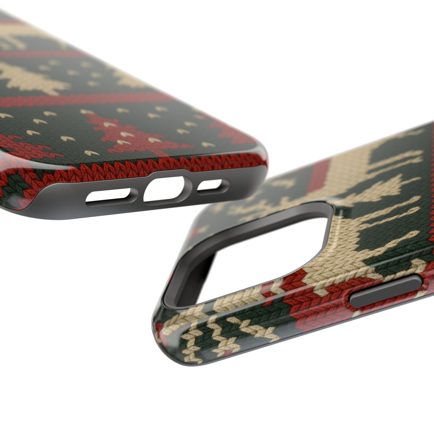 Holiday Reindeer Knit iPhone Case | compatible with MagSafe