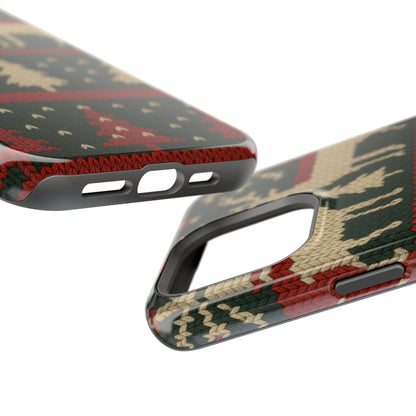 Holiday Reindeer Knit iPhone Case | compatible with MagSafe