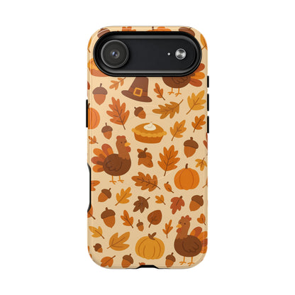 Thanksgiving-Themed Tough Magnetic iPhone Case | Compatible with MagSafe