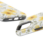 Yellow Flowers Summer Floral Magnetic Impact-Resistant iPhone Case with MagSafe Compatibility - iPhone 17 / Glossy - Shamo's