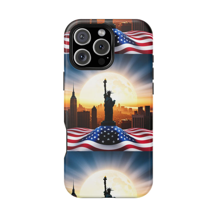 MagSafe American Flag Tough Phone Case: Show Your Patriotism in Style