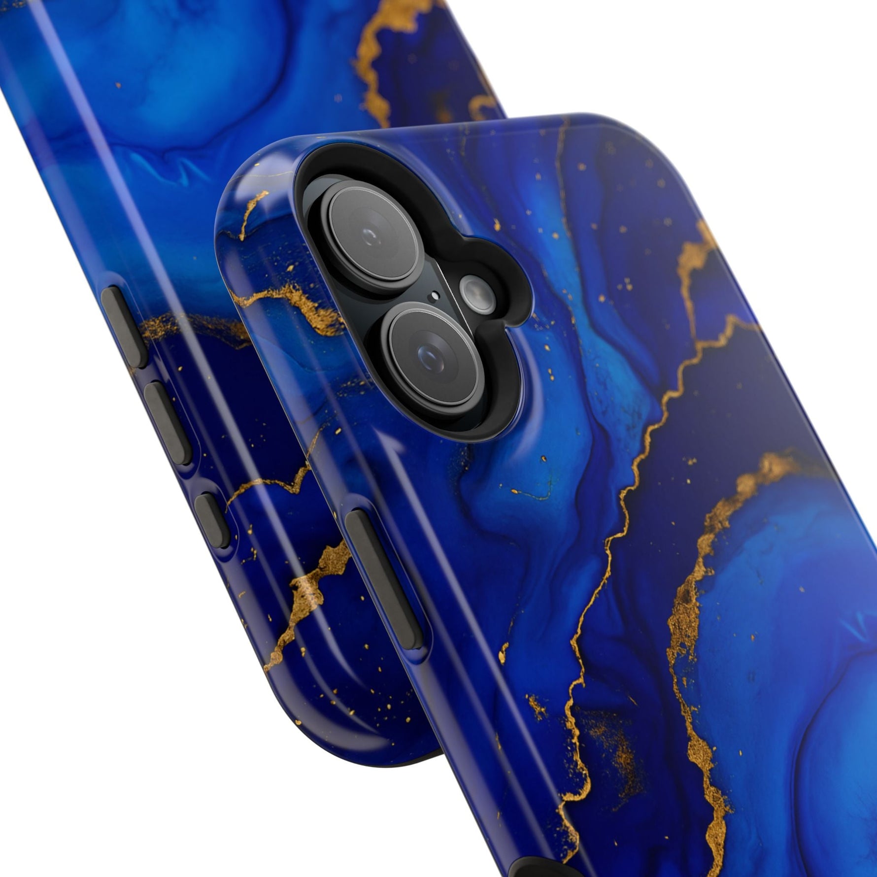 Blue Gold Marble Phone Case  Shamo's