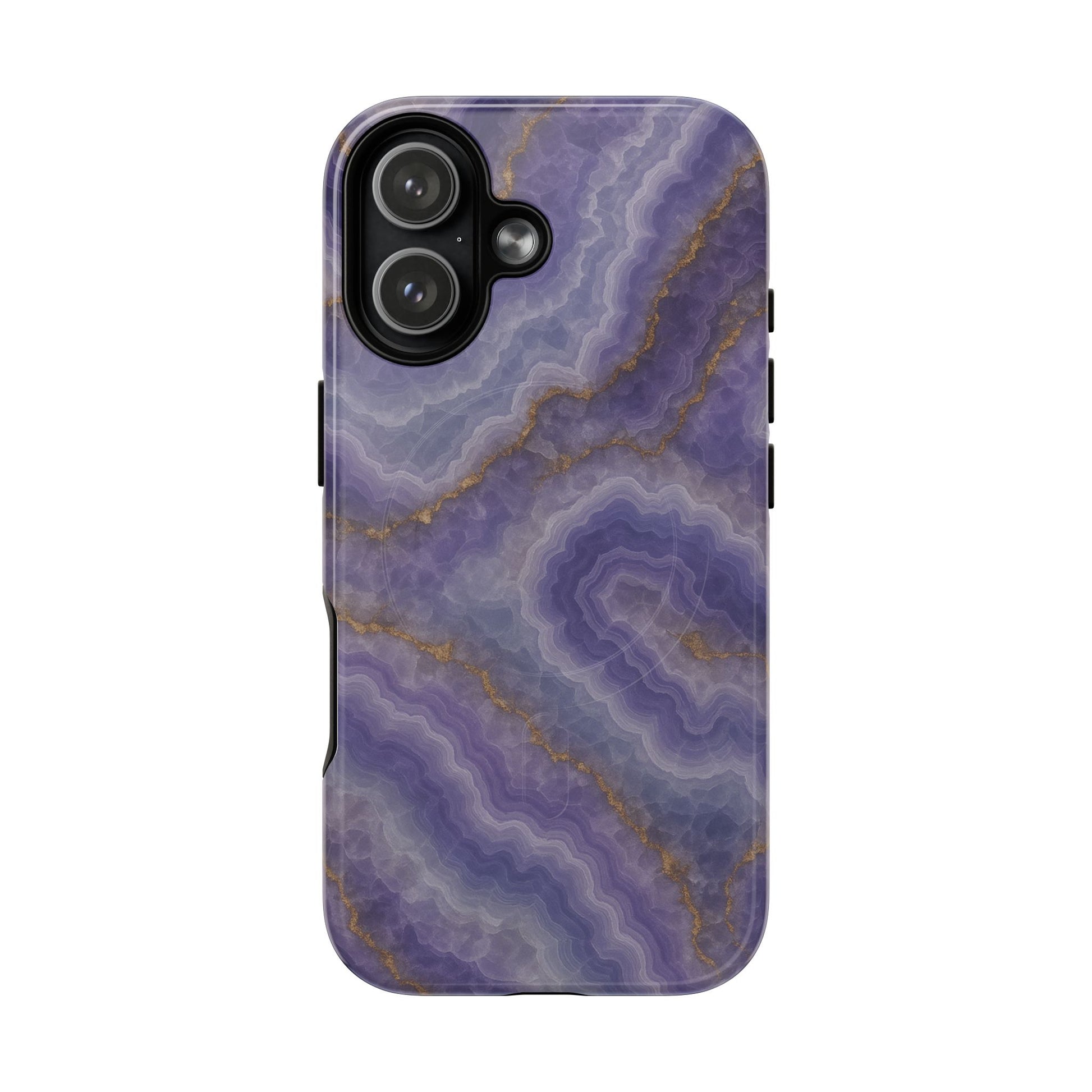Purple Agate Marble iPhone Case with MagSafe - Shamo's