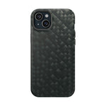 Dark Carbon Fiber Texture Magnetic Impact-Resistant iPhone Case | MagSafe compatible  Shamo's iPhone 15 Plus / Matte