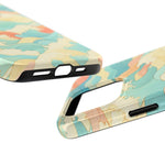 Ocean Wave Tough Phone Case — Pastel Retro Surf Pattern  Shamo's