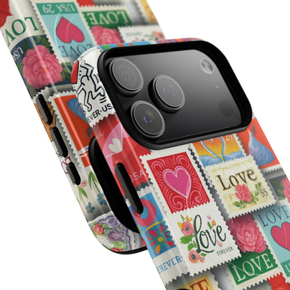 Vintage Romantic Love Stamp iPhone Case | Tough Protection + MagSafe  Shamo's