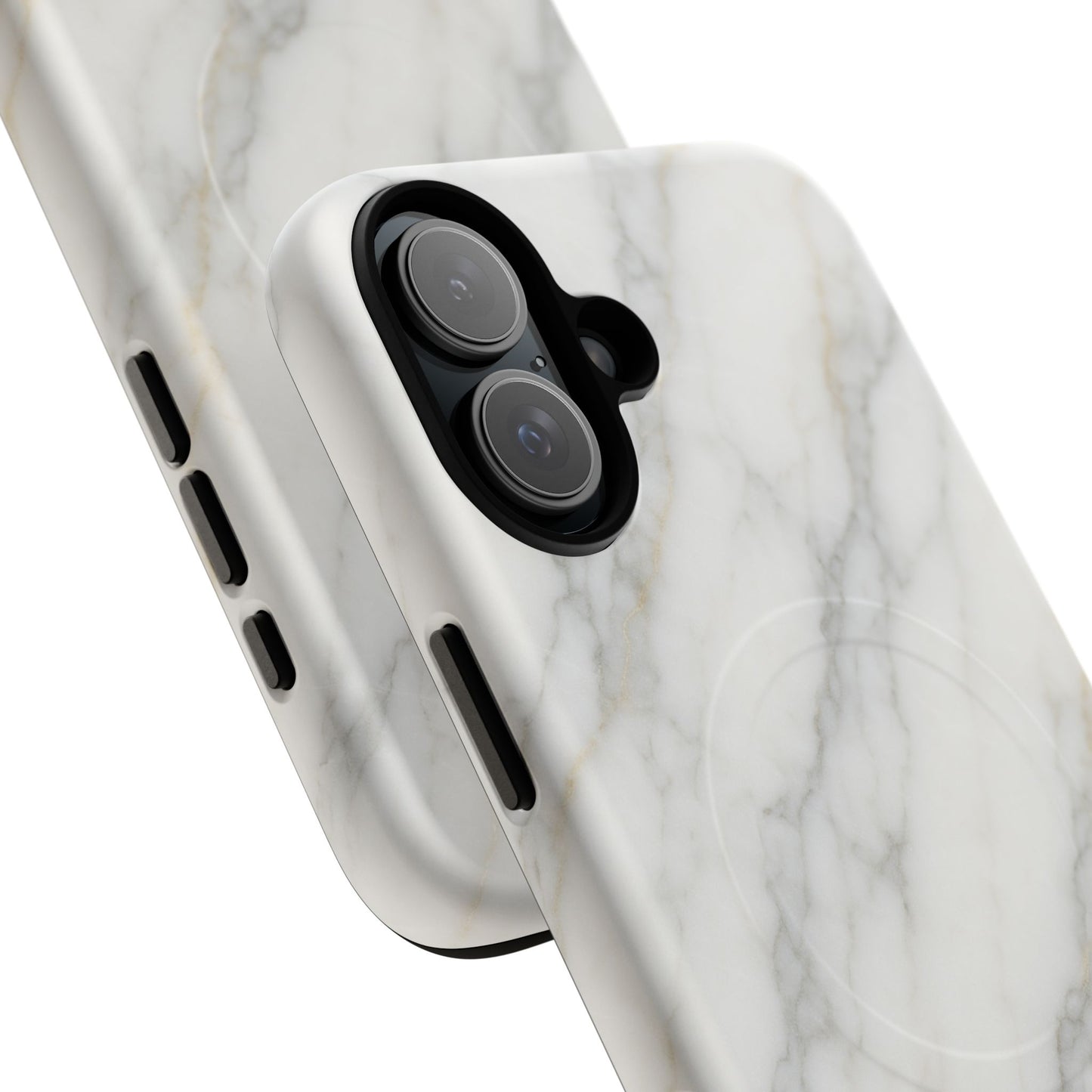 Classic White Marble iPhone Case with MagSafe