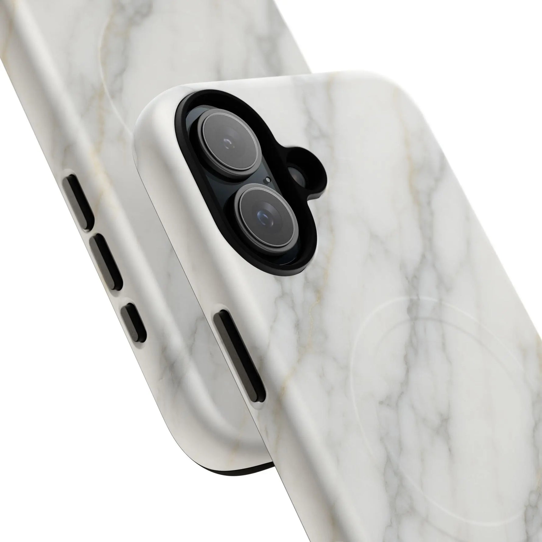 Classic White Marble iPhone Case with MagSafe  Shamo's