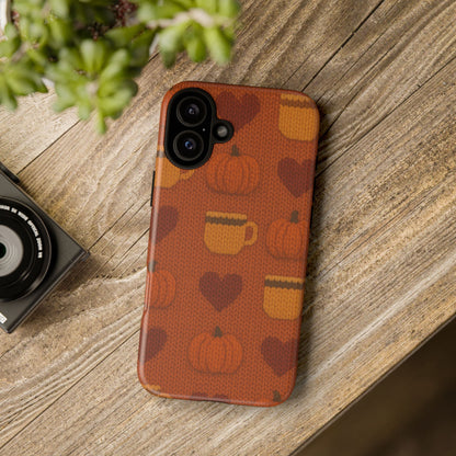 Fall Pumpkin & Coffee iPhone Case
