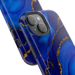 Blue Gold Marble Phone Case  Shamo's
