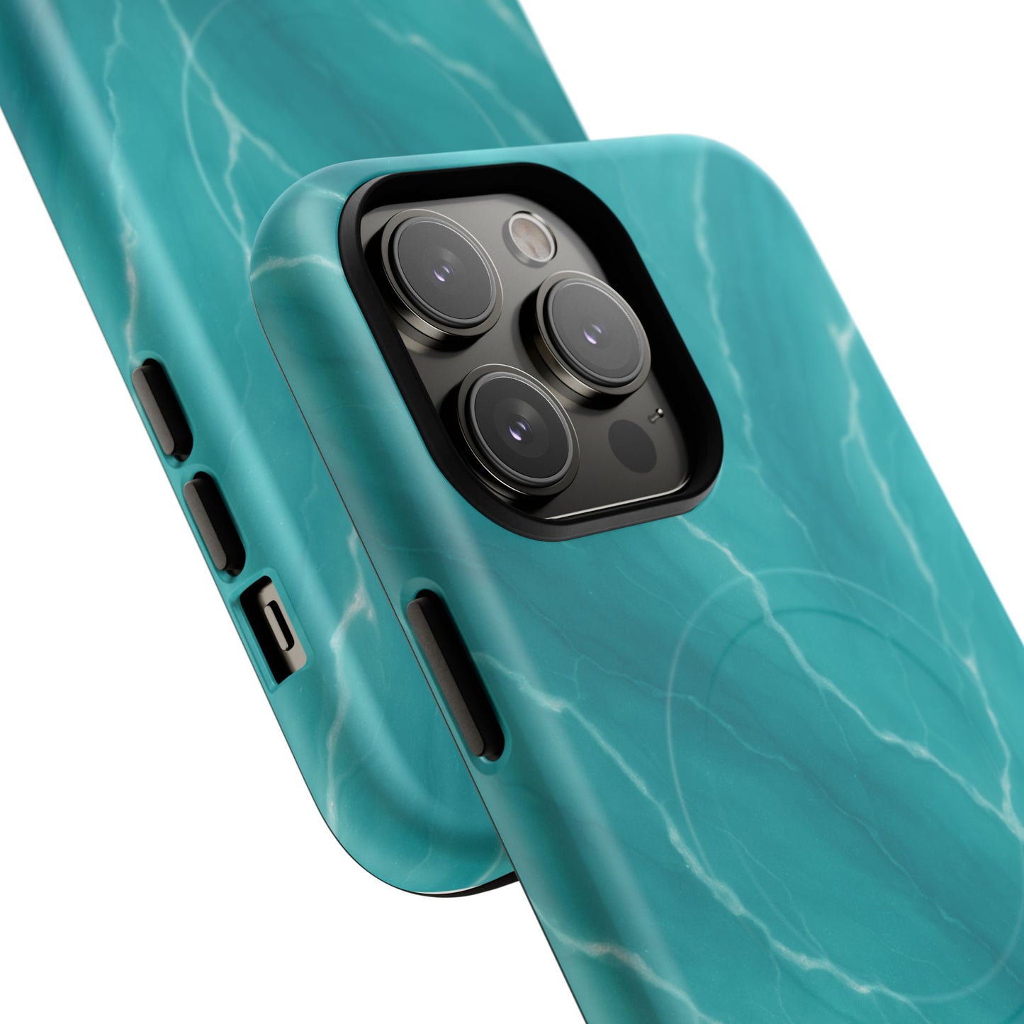 Ocean Aura Marble iPhone Case — MagSafe Compatible