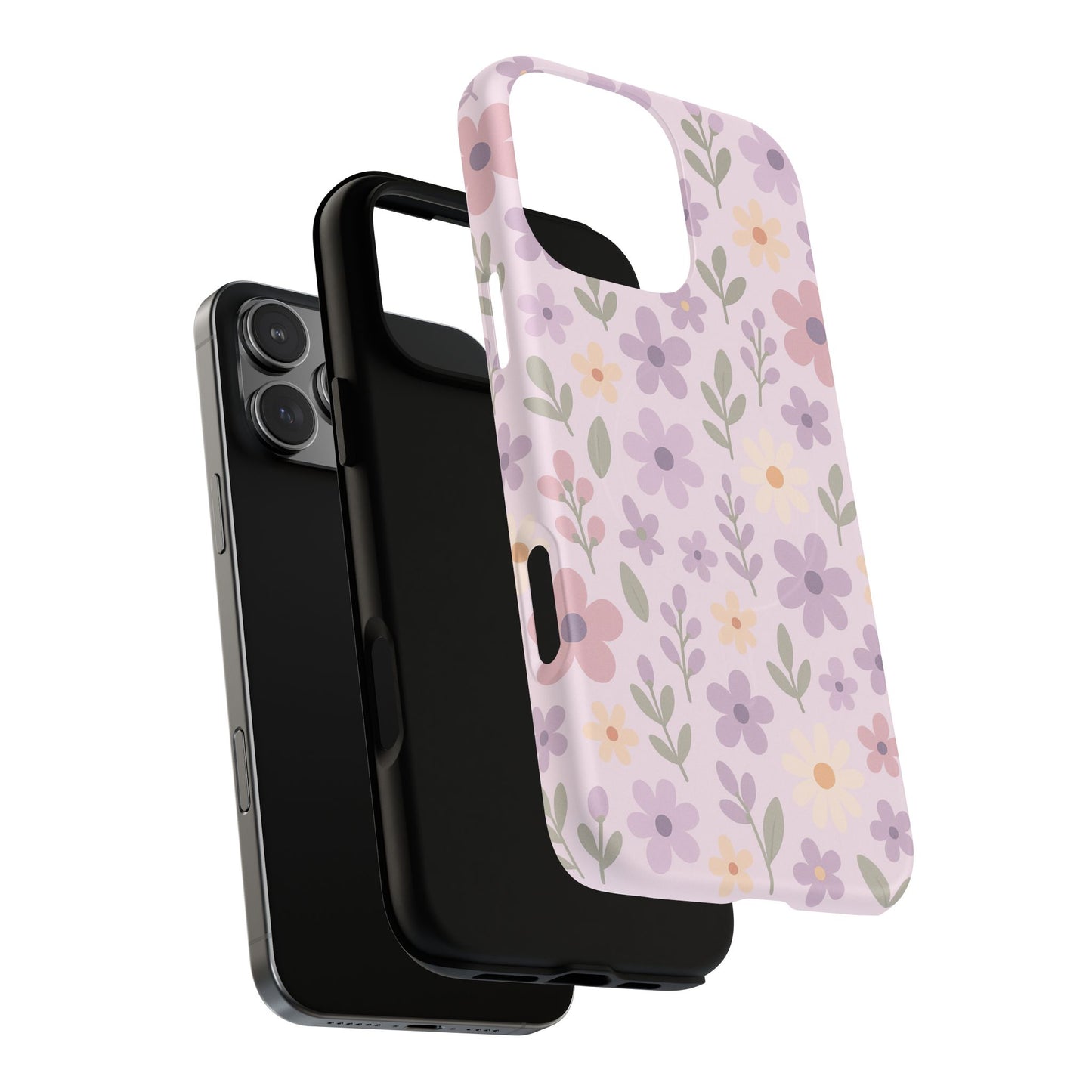 Floral Magnetic | Compatible with MagSafe Phone Case - Stylish and Durable Protection