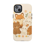 Forest Friends iPhone Case — Fox, Bear & Bunny Design. with MagSafe - Shamo's