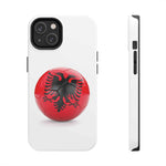 Tough Phone Cases with Albanian soccer flag