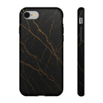 Black Marble Tough iPhone Case - Shamo's