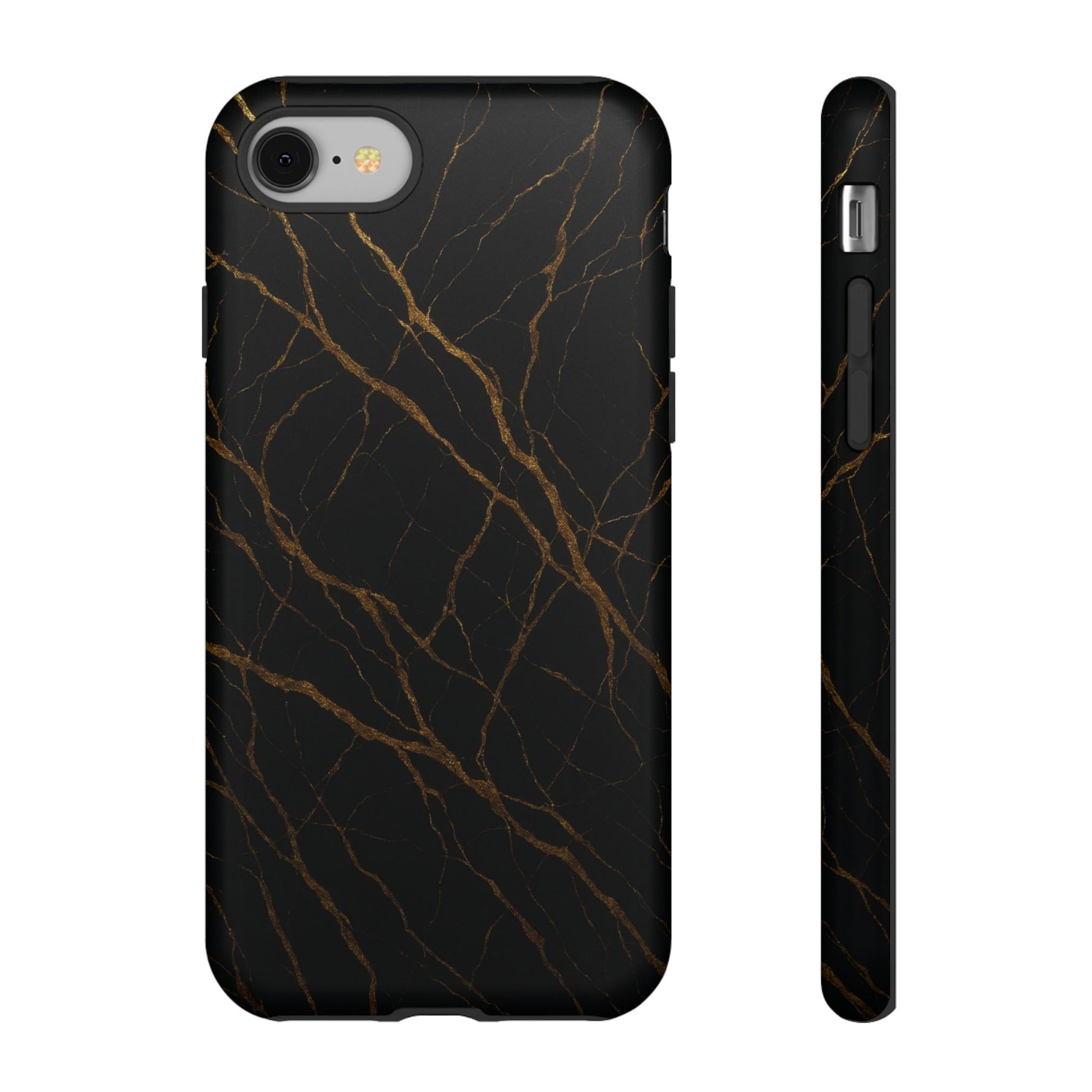 Black Marble Tough iPhone Case - Shamo's