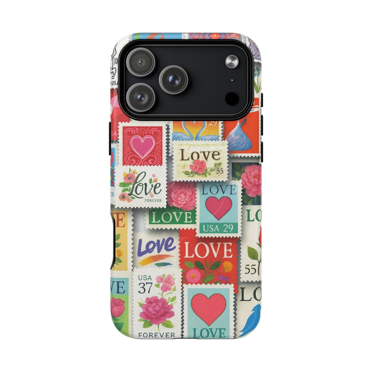 Vintage Romantic Love Stamp iPhone Case | Tough Protection + MagSafe  Shamo's iPhone 17 Pro Max / Matte
