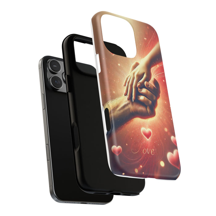 Magnetic Phone Case - Hands in Love Design - Compatible with MagSafe