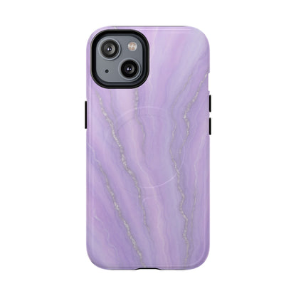 Lavender Marble iPhone Case with MagSafe - Shamo's