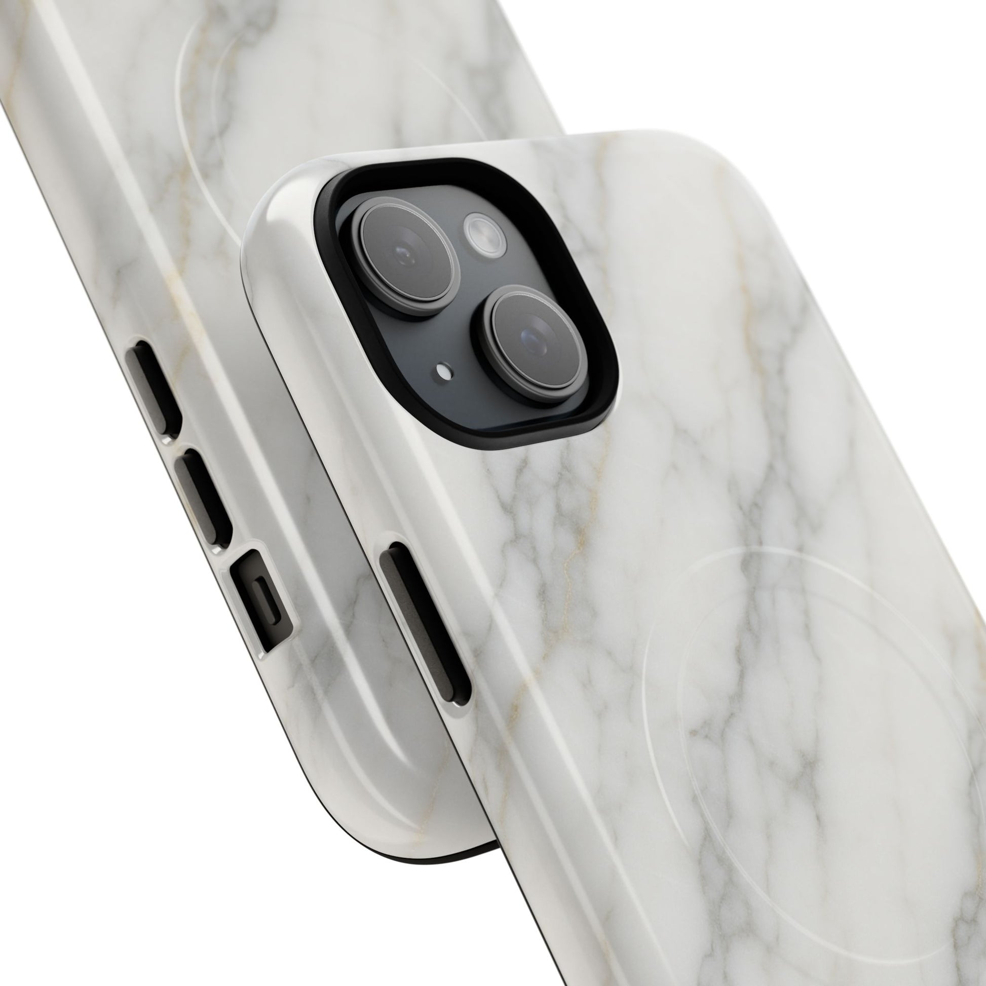 Classic White Marble iPhone Case with MagSafe - Shamo's