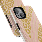 Pink Gold Leopard iPhone Case compatible with MagSafe  Shamo's