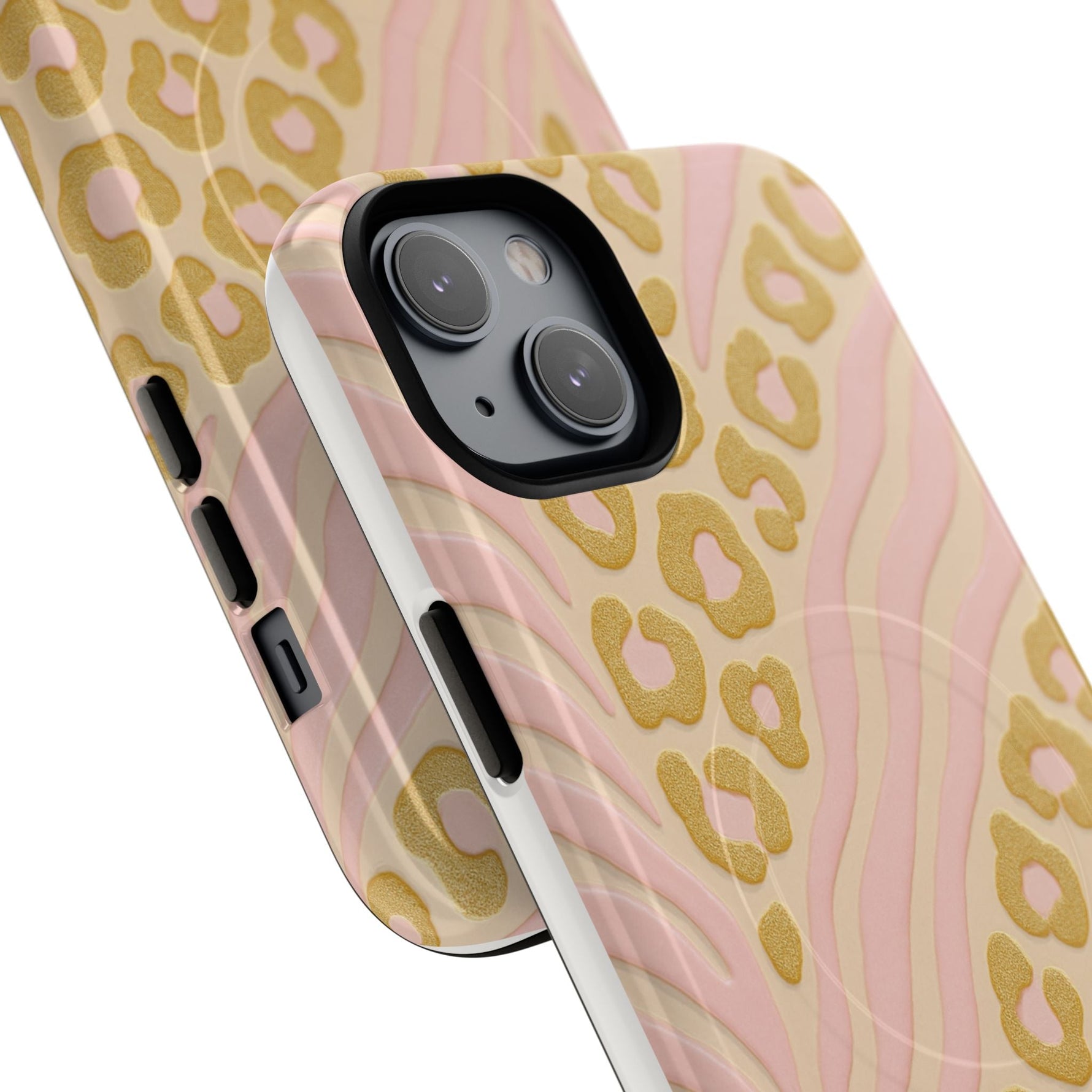 Pink Gold Leopard iPhone Case compatible with MagSafe  Shamo's