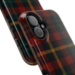 Plaid Impact-Resistant iPhone Case — Red Green Tartan Holiday Theme with MagSafe  Shamo's