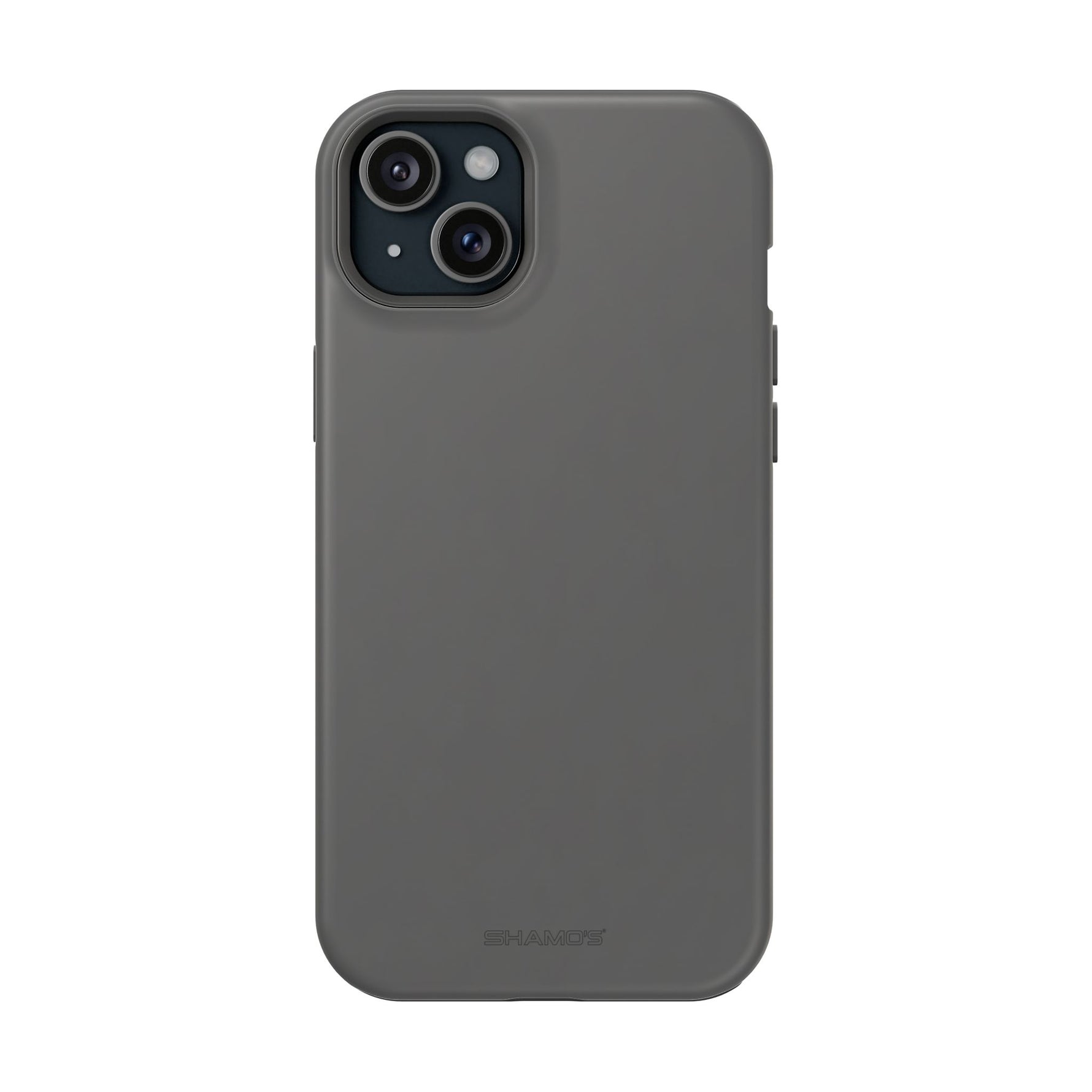 Charcoal Ink Black Solid Color Impact-Resistant iPhone Case | Slim Shockproof Magsafe-Compatible