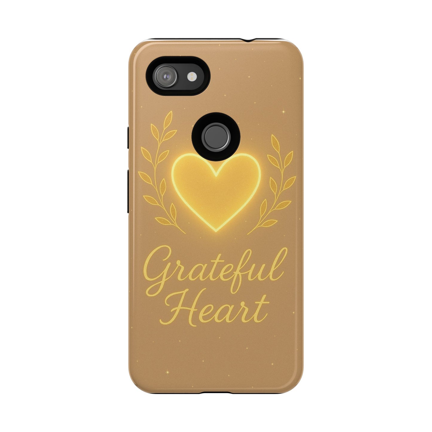 Grateful Heart iPhone Case — Warm Neon Heart