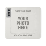 Personalized Flip Wallet Phone Case – Custom Photo & Text Wallet Cover