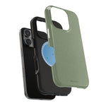 Olive Green MagSafe Compatible Impact-Resistant iPhone Case
