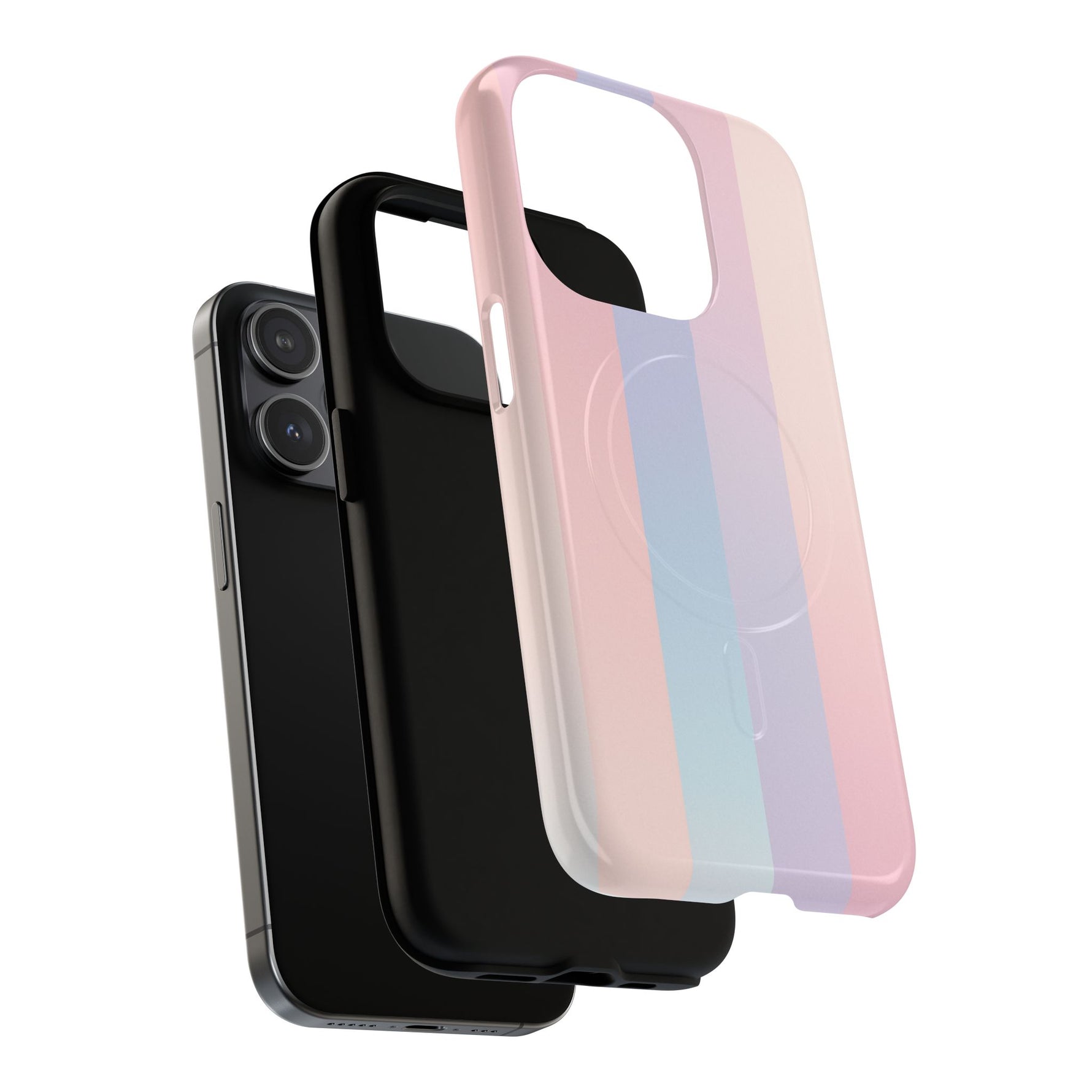 Pastel Stripe Blend Case for iPhone | MagSafe - Shamo's