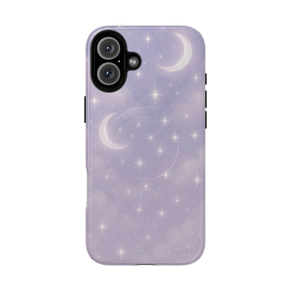 Celestial Lavender iPhone Case — Moon & Stars MagSafe Compatible - Shamo's