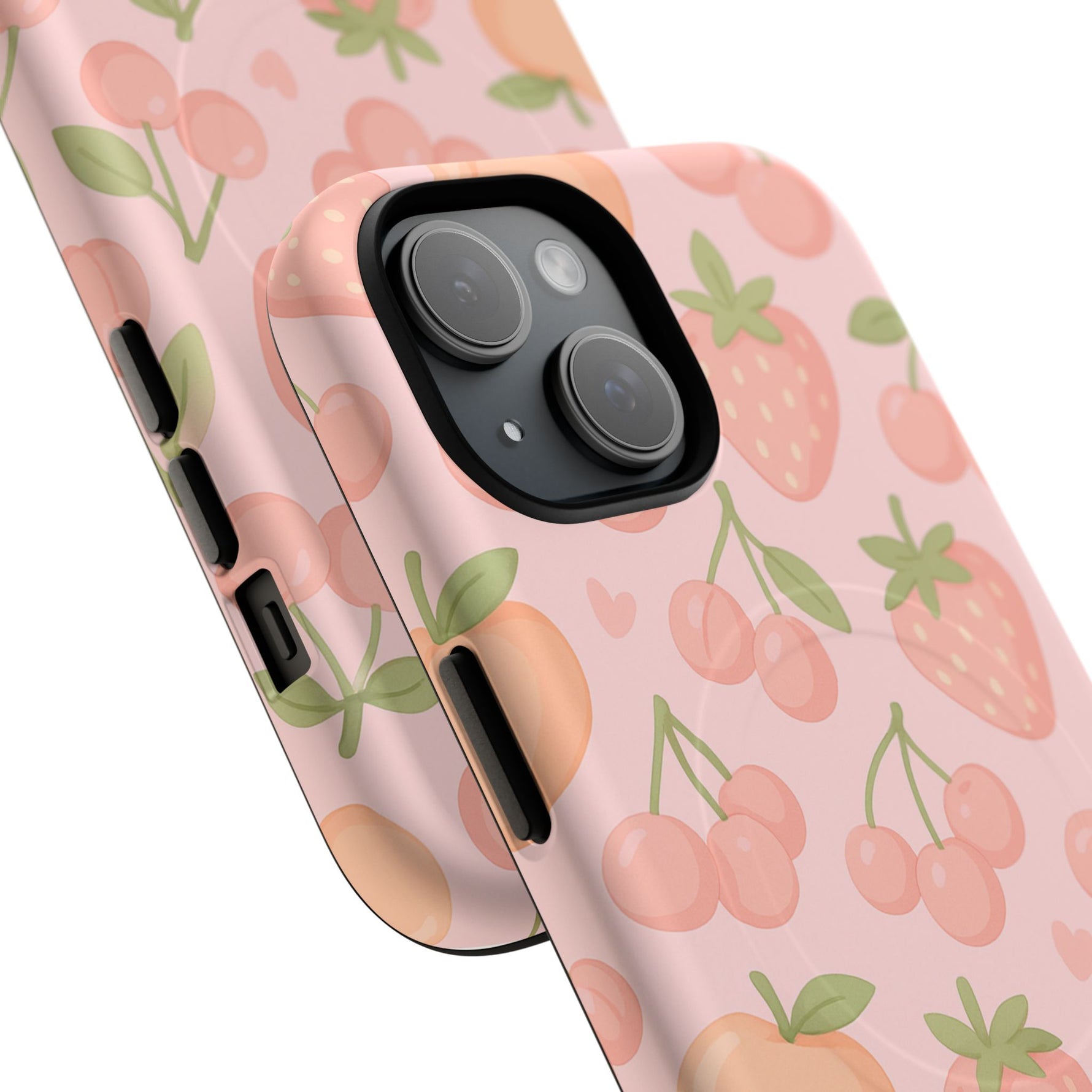 Cute Fruits iPhone Case - Colorful Cherry & Strawberry Design | MagSafe - Shamo's