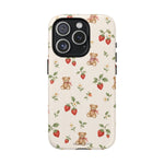 Strawberry Teddy iPhone Case with MagSafe