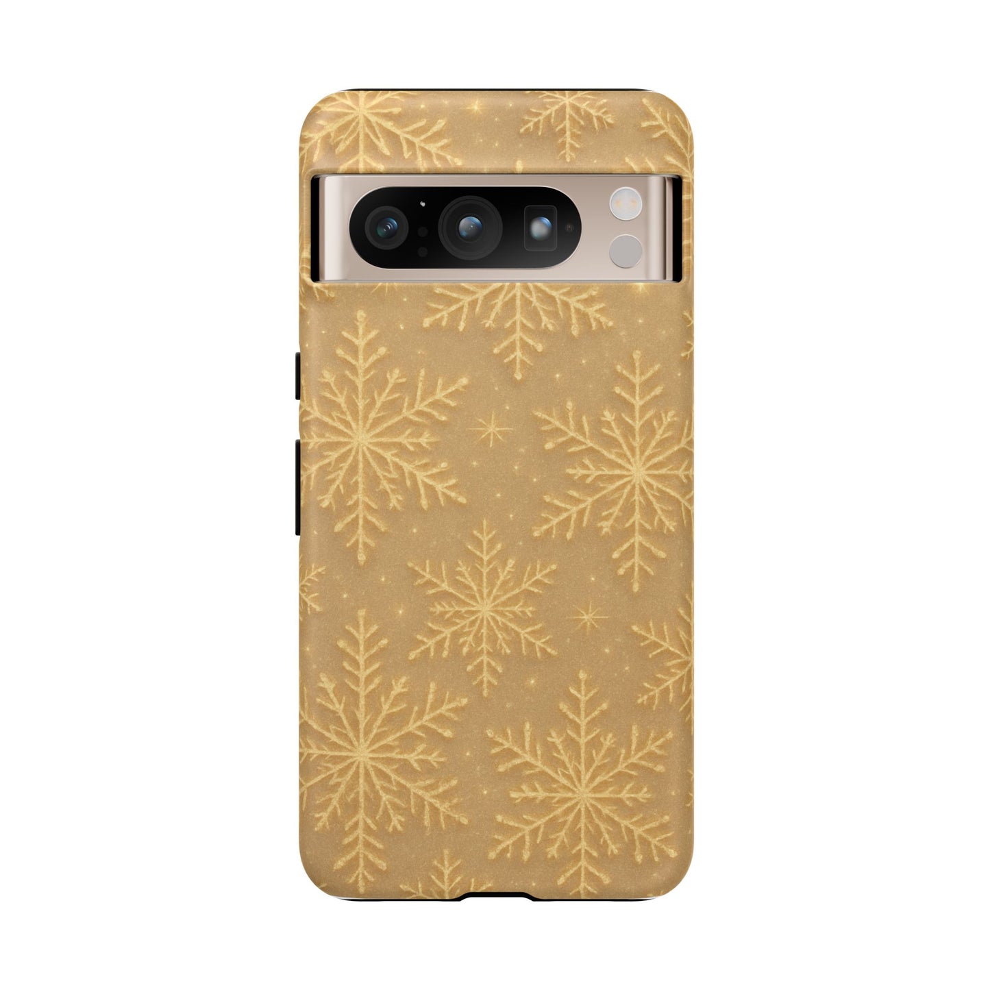 Golden Snowflake Holiday iPhone Case