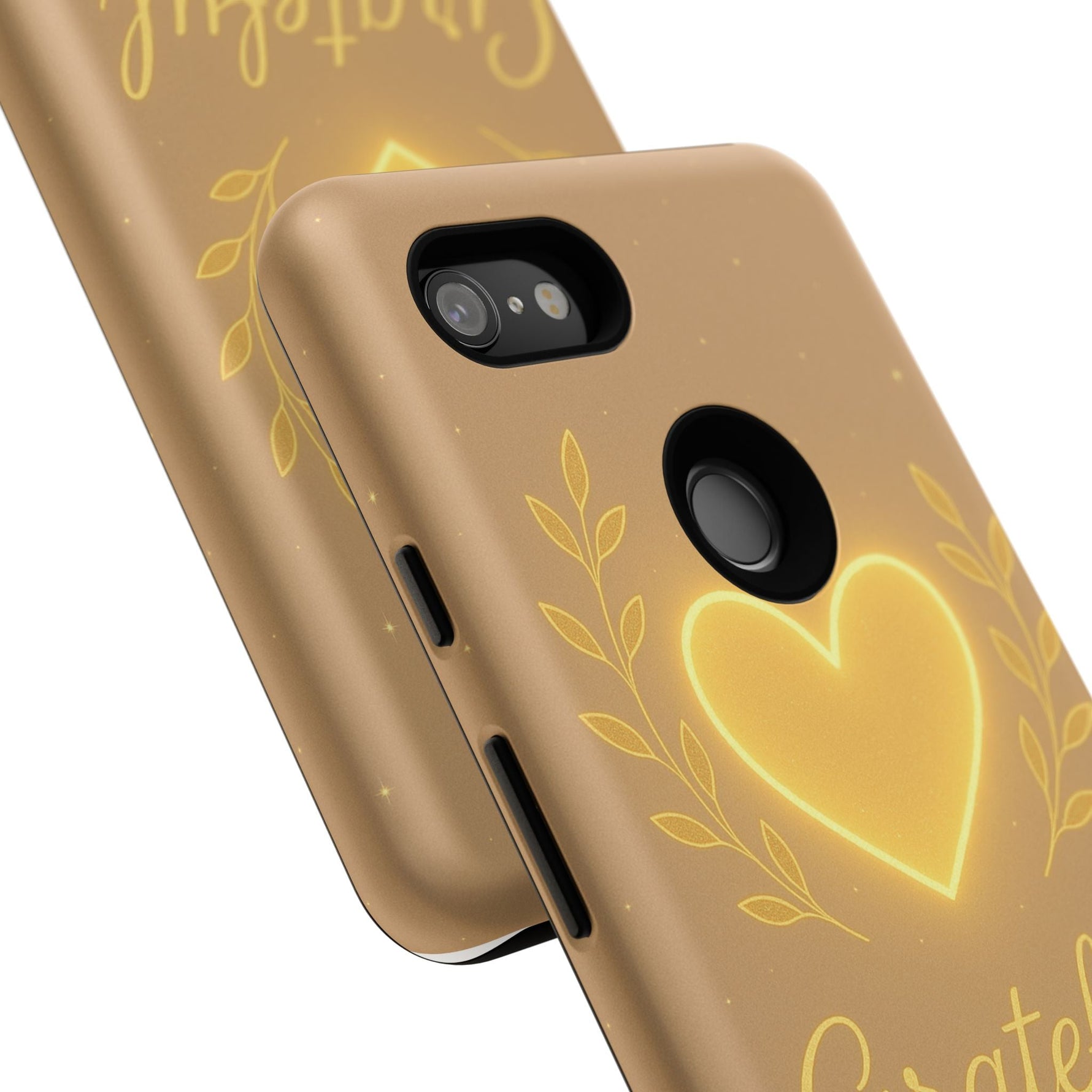 Grateful Heart iPhone Case — Warm Neon Heart  Shamo's