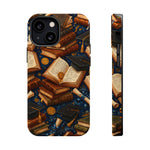 Vintage Books & Graduation Caps MagSafe Phone Case, Impact-Resistant Graduation Gift - iPhone 13 Mini / Matte - Shamo's